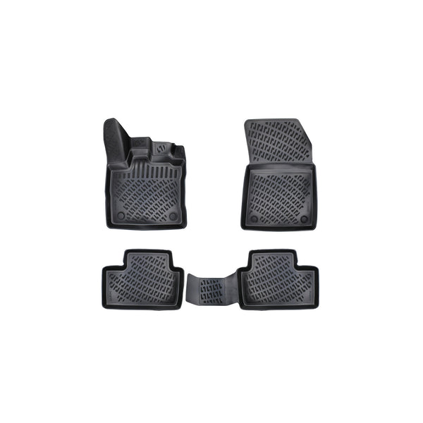 Custom Molded Rubber Floor Mat for Renault Captur 2019 - Up Black