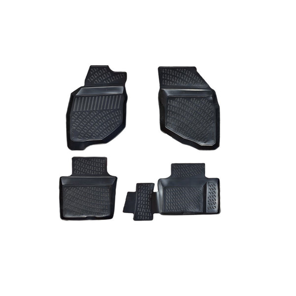 Custom Molded Rubber Floor Mat for Honda City 2002-2008 Black