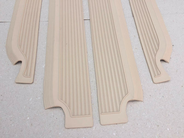 Door Sill Plate Rubber Protector Cover for Mercedes Benz W109 280 SEL 300 SEL 4 PCS Cream