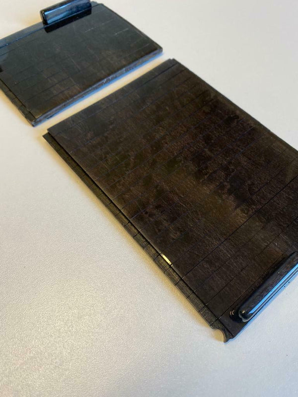 Mercedes R129 Sl Wood Accordion Center Armrest Tunnel Blade Root Birdseye