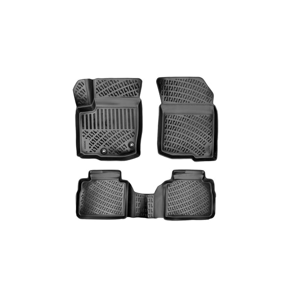 Custom Molded Rubber Floor Mat for Suzuki SX4 S-Cross 2013 - Up Black