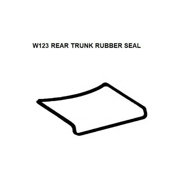 Mercedes Benz W123 Rear Trunk Lid Seal Rubber Gaskets 200 220 230 220D 240D 1237580098