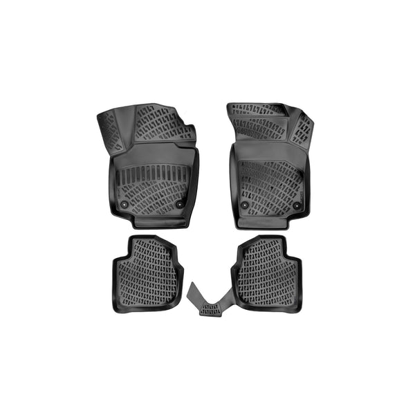 Custom Molded Rubber Floor Mat for Seat Toledo 2012 - Up Black