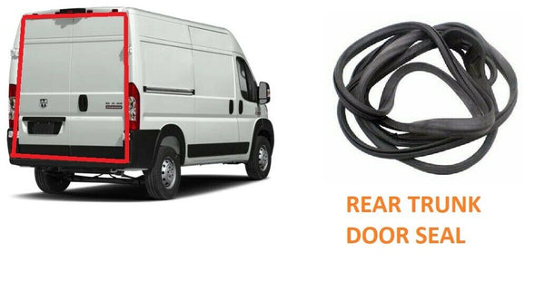 For Ram Promaster High Roof Rubber Rear Door Trunk Back Door Seal Gasket 2014-