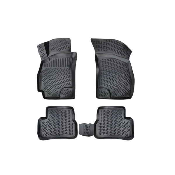 Custom Molded Rubber Floor Mat for Hyundai Accent Admire 2000-2005 Black