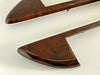 Mercedes W126 1981-1991 Coupe 560S SEC Compatible Walnut Color Burl Wood Handle Trim Left Right Door Panel