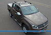 Black Aluminium Roof Rack Rails Side Bars Set 2Pcs To Fit Vw Amarok 2010-Up