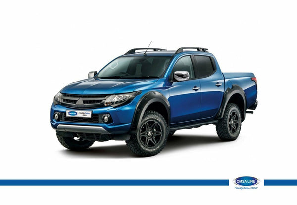 Fit For Mitsubishi Triton L200 Black Roof Rails Side Bars 2015-2018