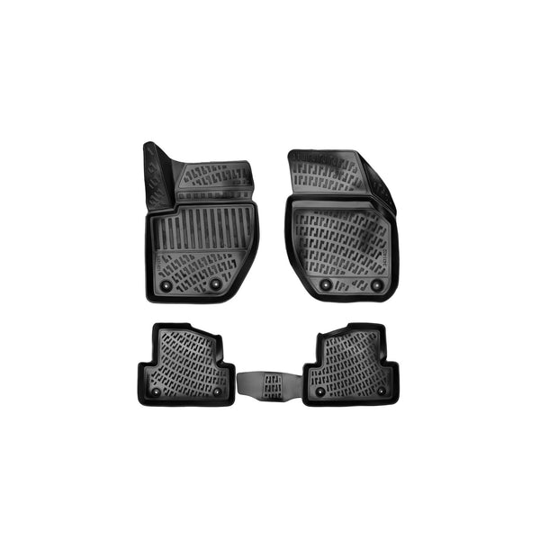 Custom Molded Rubber Floor Mat for Volvo V40 2012 - Up Black