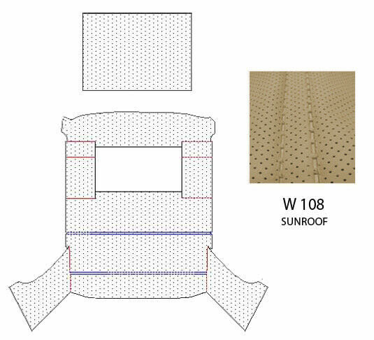 Mercedes W108 280 S 280 Se Interior Headliner With Sunroof Fit Cream Color 1086900152