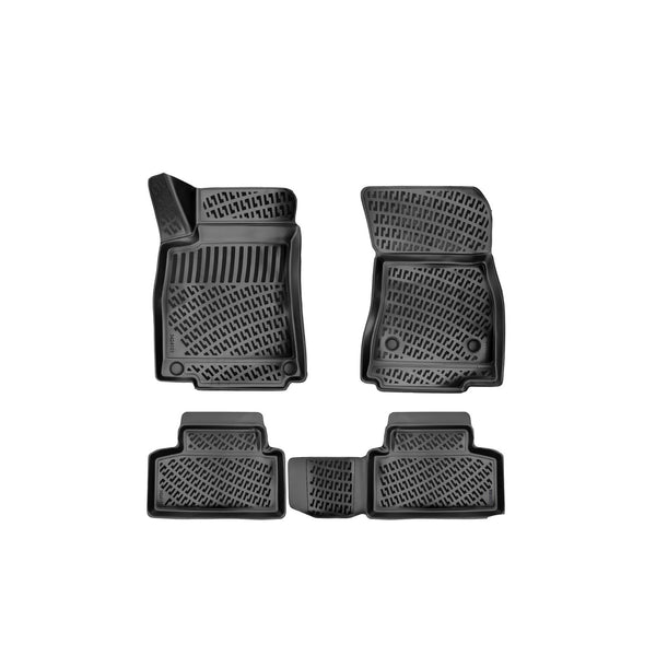 Custom Molded Rubber Floor Mat for Mercedes GLB 2019 - Up Black