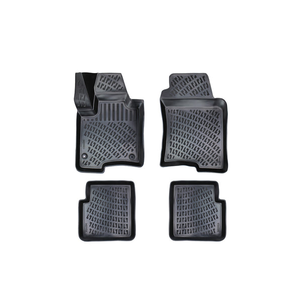 Custom Molded Rubber Floor Mat for Fiat Panda Cross 2014 - Up Black