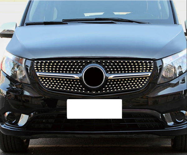 Mercedes Vito Metris W447 2014-2021 Compatible Front Grill Retrofit Diamond Look