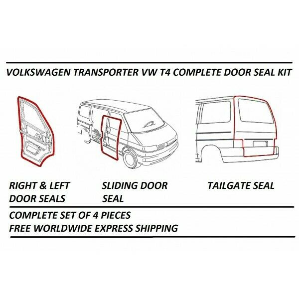 Volkswagen Transporter 4 Vw T4 Complete Door Seal Kit 1990-2003