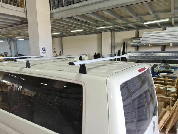 Gray Ladder Roof Rack System For Pickup Truck Cap High Raise Toppers 51" 2PCS