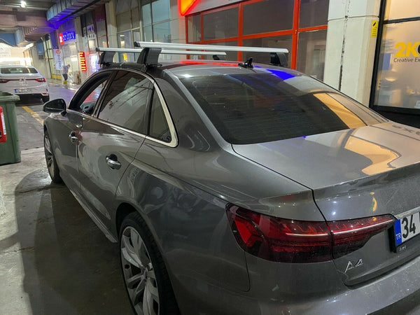 Smooth Roof Rack Cross Bars Set for Audi A4 45TFSI B9 2015-2021