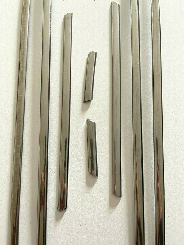Mercedes Benz W202 Door Moulding Chrome Trims 8 PCS