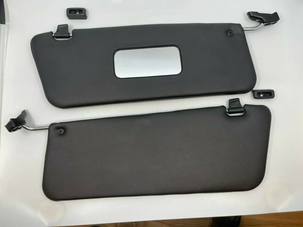 Sunvisor and Metal Bracket Clips Set For Mercedes R107 W107 C107 Black Color 1078100570 1078100610