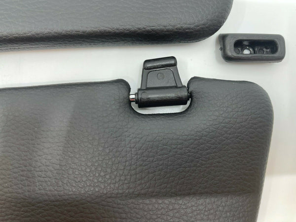 Sunvisor and Metal Bracket Clips Set For Mercedes R107 W107 C107 Black Color 1078100570 1078100610