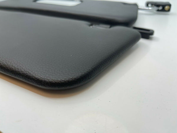 Sunvisor and Metal Bracket Clips Set For Mercedes R107 W107 C107 Black Color 1078100570 1078100610