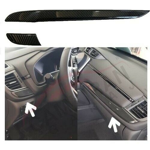Fit For Honda CR-V 2019-2021 Interior Dash Trim Plastic Carbon 2 PCS
