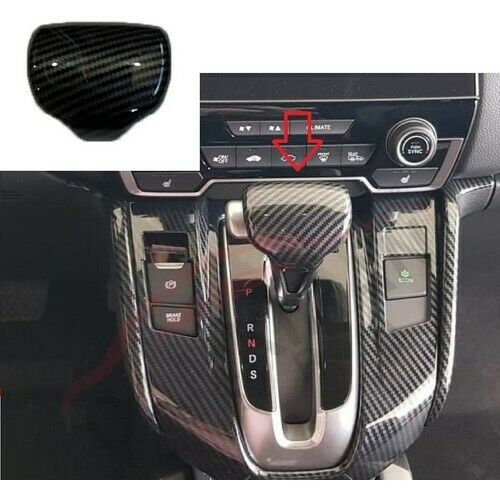 Fit For Honda CR-V 2019-2021 Shift Knob Cover Plastic Carbon