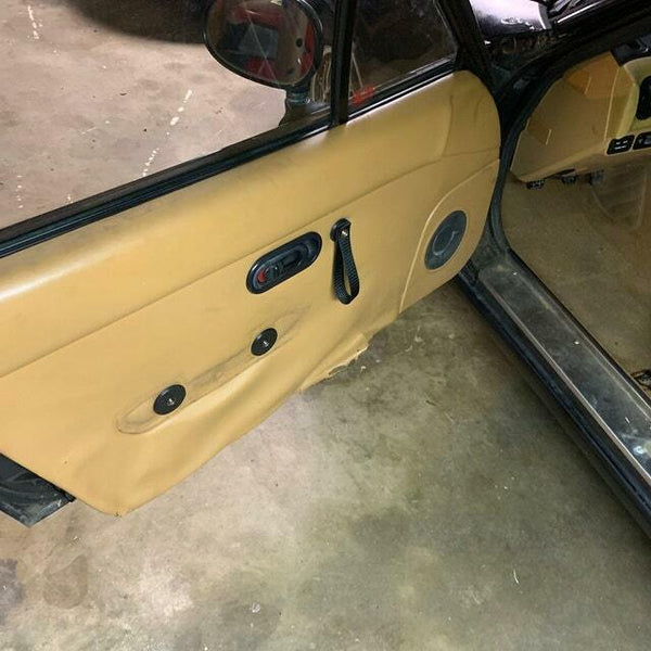 Interior Door Pull Straps for Porsche RS Miata Honda Nissan Subaru TT Burgundy