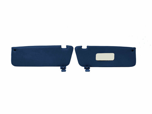 Sunvisor and Clips Set For Mercedes R107 W107 C107 Dark Blue 1078100570 1078100610