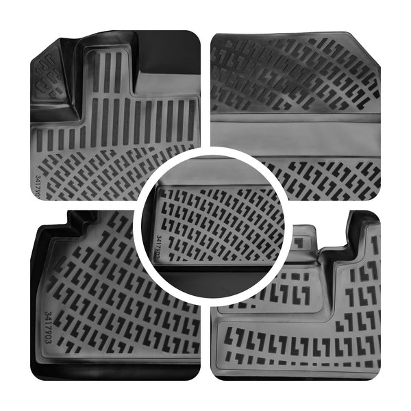 3D Molded Interior Car Floor Mat for Peugeot Rifter 2018-Up