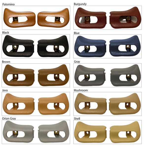 Sun Visor Trim Caps Set for Mercedes R129 SL Class 1994-2001 A1298110561 A1298110661