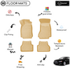 3D Molded Interior Car Floor Mat for Audi A5 Sedan 2007-2014 (Beige)
