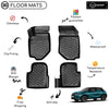 Custom Molded Rubber Floor Mat for DS 3 Crossback 2018 - Up Black