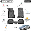 Custom Molded Rubber Floor Mat for Mercedes C-Class W203 2000-2007 Black