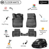 Custom Molded Rubber Floor Mat for Smart Fortwo (Electric) 2018 - Up Black