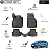 Custom Molded Rubber Floor Mat for Volkswagen Polo 6C 2017 - Up Black