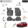 Custom Molded Rubber Floor Mat for Volvo V60 2018 - Up Black