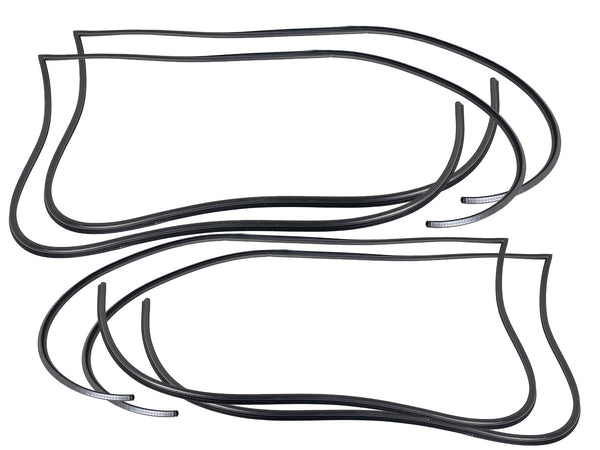 Bmw E39 5 Series 1995-2003 Door Body + Trunk Lid Rubber Sunroof Seal Gasket 6 Pcs