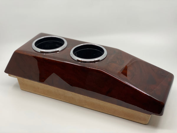 Mercedes W124 Compatible Walnut Color Center Console Cup Holder