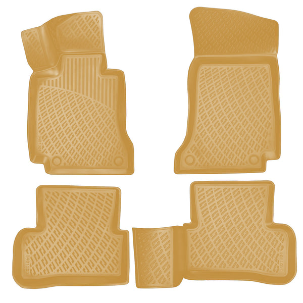3D Molded Interior Car Floor Mat for Mercedes C Class W205 2015-Up