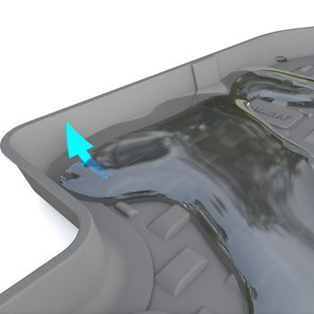 Premium 4,5D Car Floor Mat for Audi A6 2011+