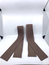 Pair Rubber Door Sill Cover Protection For Mercedes-Benz R107 C107 W107 SL Class - Brown 1076860180 1076860280