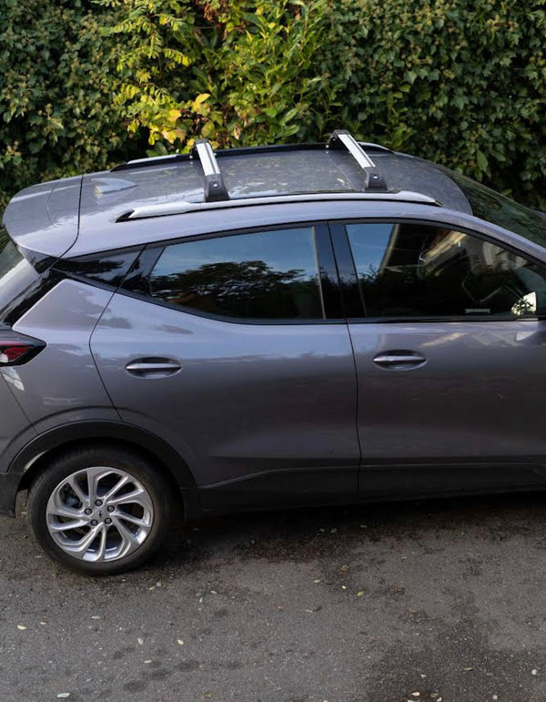 Strong Roof Rack Cross Bars for Chevrolet Bolt EUV 2021-2023 Up Silver