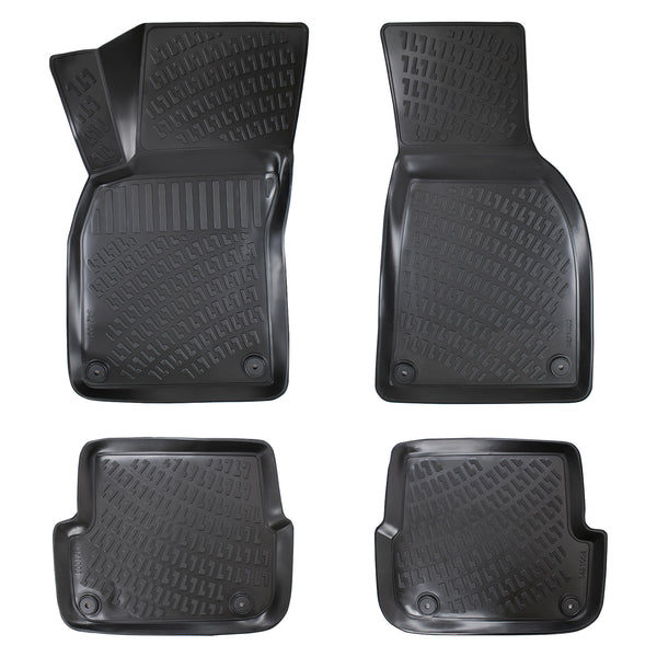 3D Molded Interior Car Floor Mat for Audi A4 2001-2008 (Black)