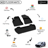 4D Premium Rubber Car Floor Mat for Citroen Berlingo 2008 - 2018