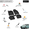 4D Premium Rubber Car Floor Mat for Ford Fiesta 2015 - 2017