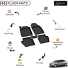 4D Premium Rubber Car Floor Mat for Ford Fiesta 2017 - Up