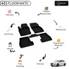 4D Premium Rubber Car Floor Mat for Ford Focus 2014 - 2018