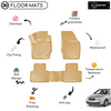 3D Molded Interior Beige Car Floor Mat for Hyundai Accent Era