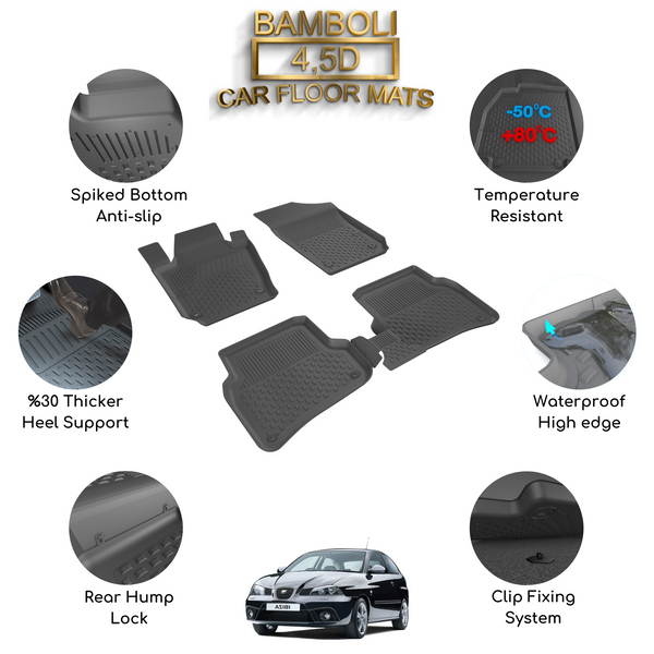 Premium 4,5D Car Floor Mat for Volkswagen Jetta 2005 - 2010