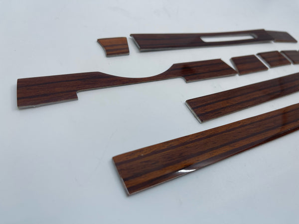 Interior Zebrano Wood Dash Trim Set Fits Mercedes Benz R107 Sl Class 11 Pcs